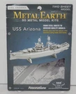 Fascinations Metal Earth Uss Arizona 3D Two Sheet Model Kit Silver. Fixed Price $7.48.