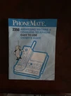 Vintage Phonemate Cassette Tape Answering Machine Model No. 2350 Owners Guide. Fixed Price $5.00.