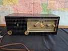 Vtg 1959 Zenith C519 Am Tube Clock Radio Mcm Mid Century Alarm Parts/repair Nr. Fixed Price $50.00.