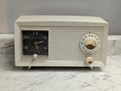 General Electric Model C-402A Tube Radio Clock Am Vintage Mcm White. Fixed Price $46.76.
